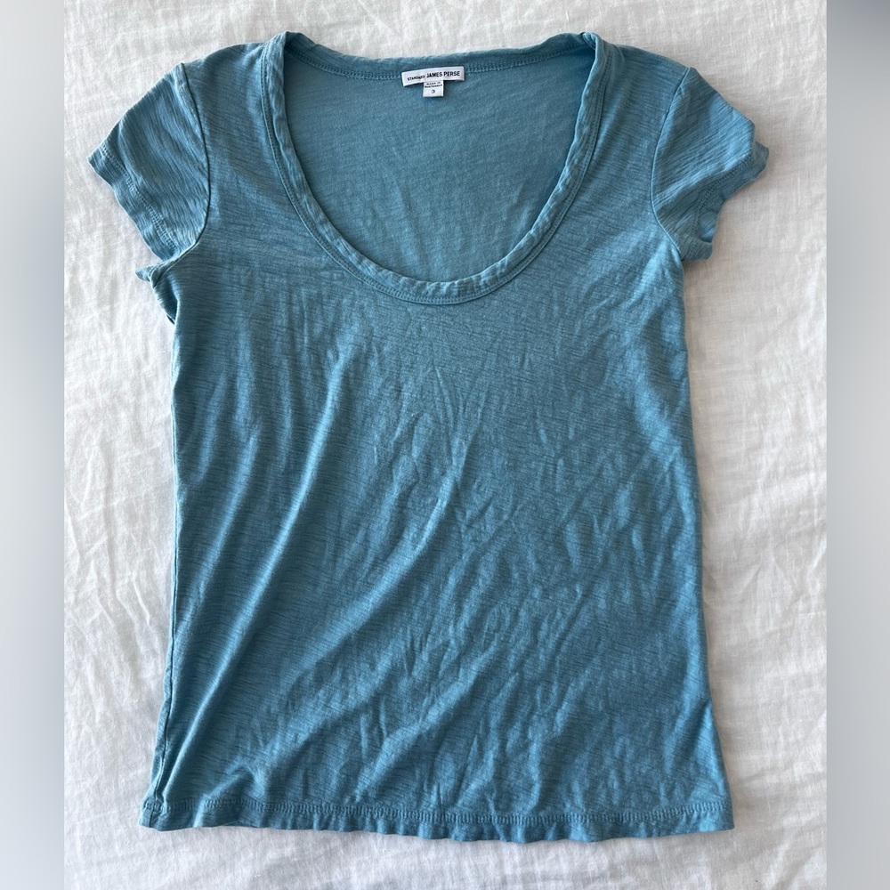 James Perse Scoop Neck Tee